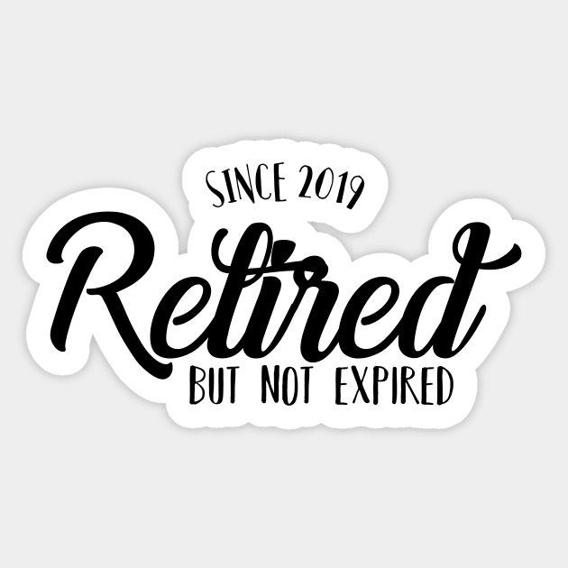 Retired Since 2019 Light Sticker by charlescheshire